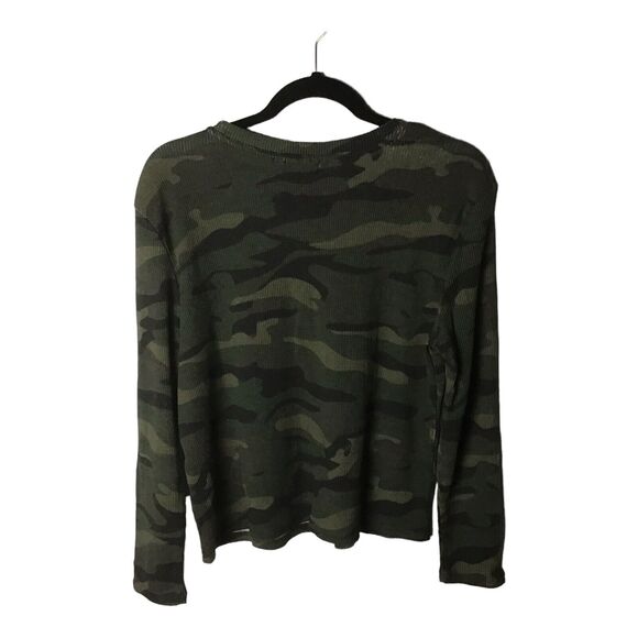 RDI Womens Medium Thermal Top Camouflage Camo Long Sleeve Green Pullover NWOT - Picture 10 of 16